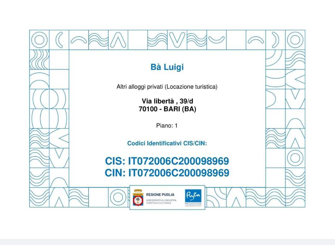 바리 Ba Luigi 아파트 외부 사진